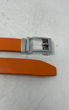 Load image into Gallery viewer, Gelante Mens Orange Genuine Leather Automatic Ratchet Buckle Dress Belt Sz 28-44