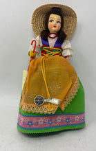 Load image into Gallery viewer, Collectable Unbranded Green Dress Brown Hair Firenze Souvenir D'Italy Doll