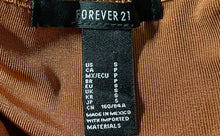 Load image into Gallery viewer, Forever 21 Womens Brown Sleeveless Cowl Neck Adjustable Strap Slip Dress Size S