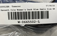 Load image into Gallery viewer, Kenneth Cole Womens Dark Blue Animal Print Slip-On Closed Toe Pump Heels Size 6M