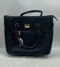 Load image into Gallery viewer, Kenneth Cole Reaction Unisex Black Wheeled Carry-On Travel Suitcase With Pouch