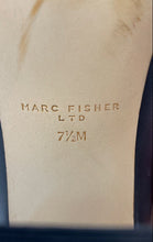 Load image into Gallery viewer, Marc Fisher Womens Black Leather Slip-On Block Pump Heels Size 7.5M