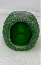 Load image into Gallery viewer, Crystal Green Sugared Geode Tea Light Votive Home Decorative Candle Holder