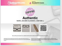 Load image into Gallery viewer, Authentic Marc Jacobs Women's Black/Gold Tone Glasses