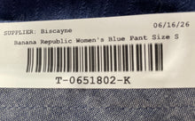 Load image into Gallery viewer, Banana Republic Womens Blue Flat Front Slash Pockets Avery Ankle Pants Size S