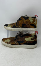 Load image into Gallery viewer, Del Toro Mens Brown Camo Pony Hair Lace-Up Chukka Sneaker Shoes Size 10