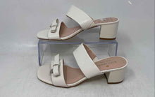 Load image into Gallery viewer, Kate Spade New York Womens White Leather Block Heel Slide Sandals Size 5B