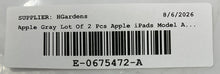 Load image into Gallery viewer, Lot Of 2 Pcs Apple iPad Model A1490 Gray iOS Tablets Not Tested Locked For Parts