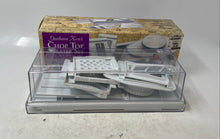 Load image into Gallery viewer, Graham Kerr's White Kitchen Slicer Shredder Chop Top Grater Set With Box