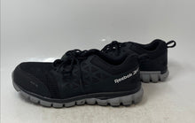Load image into Gallery viewer, Reebok Unisex Sublite Cushion RB4041 Black Lace-Up Work Shoes Size M9.5 W11.5 W