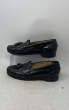 Load image into Gallery viewer, Johnston & Murphy Mens Black Leather Tassel Slip-On Loafer Shoes Size 9.5M