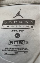 Load image into Gallery viewer, Jordan Mens Dri-Fit Gray Jumpman Logo Short Sleeve Training T-Shirt Size XL