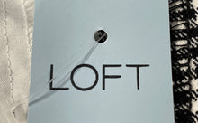 Load image into Gallery viewer, Loft Womens White Black Check Flat Front Straight Leg Dress Pants Sz 12P w/ Tags