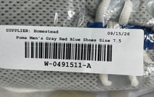 Load image into Gallery viewer, Puma Mens Soft Foam Locell 193320-01 Gray Red Blue Sneaker Shoes Size 8.5
