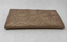 Load image into Gallery viewer, Michael Kors Womens Copper Color Credit Card Slots Trifold Wallet