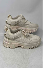 Load image into Gallery viewer, Berness Womens Paolao Beige Lace-Up Low Top Sneaker Shoes Size 10