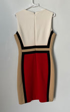 Load image into Gallery viewer, Calvin Klein Womens Multicolor Colorblock Sleeveless Sheath Dress Size 10