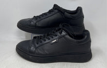 Load image into Gallery viewer, Aldo Mens Black Leather Lace-Up Low Top Round Toe Sneaker Shoes Size 10.5M