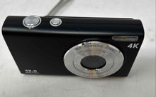 Load image into Gallery viewer, DC402 Black 16X Powerful Zoom 48 MP 4K Compact Digital Camera Not Tested NCL