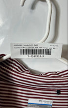 Load image into Gallery viewer, Columbia Mens Red White Striped Short Sleeve Collared Golf Polo Shirt Size XL