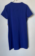 Load image into Gallery viewer, Calvin Klein Womens Blue Short Sleeve Stretch Pullover T-Shirt Dress Sz M W/Tag