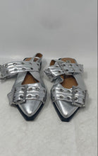 Load image into Gallery viewer, Steve Madden Womens Graya Silver Pointed Toe Slingback Sandals Size 8.5M