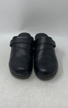 Load image into Gallery viewer, B.O.C. Womens Black Faux Leather Block Heel Slip-On Clog Shoes Size 6M