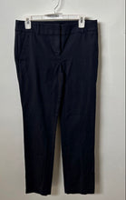 Load image into Gallery viewer, Loft Womens Navy Blue Flat Front Slash Pocket Straight Leg Ankle Pants Size 2
