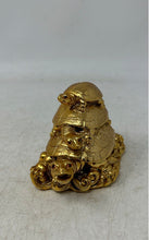 Load image into Gallery viewer, Unbranded Statue Three Tier Turtle Gold-Tone Home Decor Collectible Figure