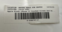 Load image into Gallery viewer, Apple iPhone 11 Black Smartphone Cracked Screen And Back Powers On For Parts