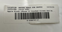 Load image into Gallery viewer, Apple iPhone 11 Black Smartphone Cracked Screen And Back Powers On For Parts