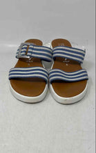 Load image into Gallery viewer, Italian Shoemakers Womens Dynamo 2 White Blue Slip-On Slide Sandals Size 6