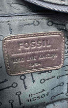 Load image into Gallery viewer, Authentic Fossil Womens Carson Black Leather Inner Pocket Crossbody Bag Stained