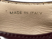Load image into Gallery viewer, Authentic Prada Womens Burgundy Patent Leather Derby Shoes Size EUR 37 Damaged