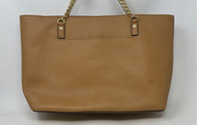 Load image into Gallery viewer, Michael Kors Womens Brown Charm Double Handle Inner Pockets Shoulder Handbag