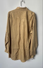 Load image into Gallery viewer, DKNY Mens Beige Long Sleeve Regular Fit Collared Dress Shirt Size Large