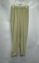 Load image into Gallery viewer, Zara Womens Green Pleated Front Elastic Waist Pull-On Jogger Pants Size Medium