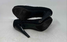 Load image into Gallery viewer, Nine West Womens Black Lace Peep Toe Slip-On Stiletto Pump Heels Size 7.5M