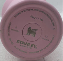 Load image into Gallery viewer, Stanley Pink Handle Straw Stainless Steel Drinkware Tumbler 40oz 1.18L