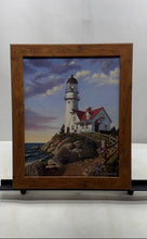 Load image into Gallery viewer, Coastal Lighthouse Sunset Wall Artwork By J.J. Himsworth The 3rd Framed Print