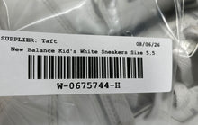 Load image into Gallery viewer, New Balance Boys 550 White Leather Low Top Lace-Up Sneaker Shoes Size 5.5