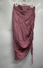 Load image into Gallery viewer, Zara Womens Pink Ruched Asymmetric Hem Long Maxi Skirt Size XS