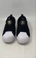 Load image into Gallery viewer, Adidas Womens Superstar FV3187 Black White Low Top Slip-On Sneaker Shoes Size 6