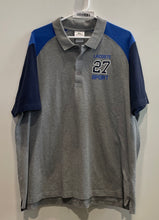 Load image into Gallery viewer, Lacoste Sport Mens Gray Cotton 27 Logo Short Sleeve Collared Polo Shirt Size 8