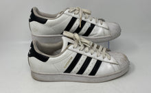 Load image into Gallery viewer, Adidas Mens Superstar EG4958 White Black Leather Sneaker Shoes Size 8