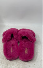 Load image into Gallery viewer, Michael Kors Womens Alexis Pink Faux Fur Signature Logo Slide Sandals Size 10