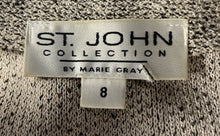 Load image into Gallery viewer, St. John Womens Beige Knitted Long Sleeve Pockets Full-Zip Jacket Size 8