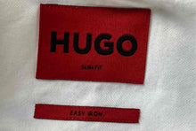 Load image into Gallery viewer, Hugo Boss Mens White Collared Long Sleeve Slim-Fit Dress Shirt Size 15.5