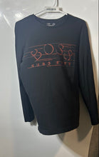 Load image into Gallery viewer, Boss Hugo Boss Mens Black Long Sleeve Crew Neck Pullover T-Shirt Size Medium