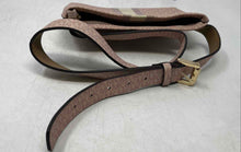 Load image into Gallery viewer, Michael Kors Womens Pink Monogram Print Leather Adjustable Strap Fanny Pack Bag